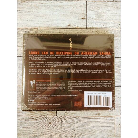 AUDIOBOOK - Fire Knife Dancing - John Enright - Audio CD - Unabridged -BRAND NEW - Picture 2 of 9
